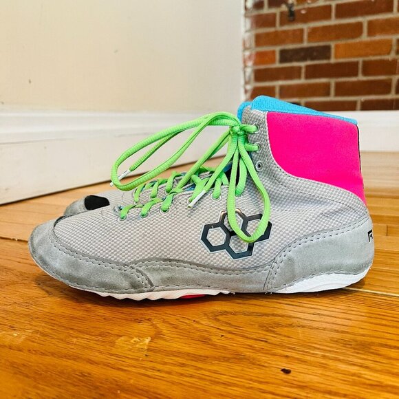 RUDIS Colt 2.0 Adult Wrestling Shoes - Magenta & Lime Size 9 - Picture 1 of 16